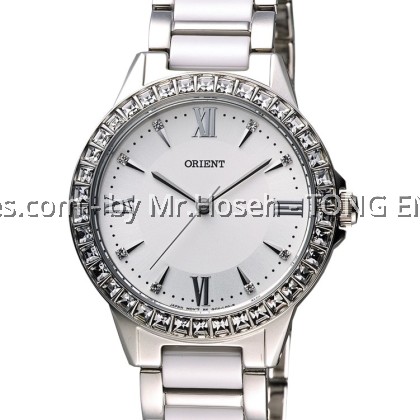 ORIENT CRYSTAL BEZEL LADIES QUARTZ FQC11004W