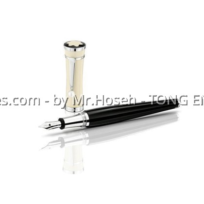 Montblanc Special Edition Greta Garbo Fountain Pen Black And Cream 36120