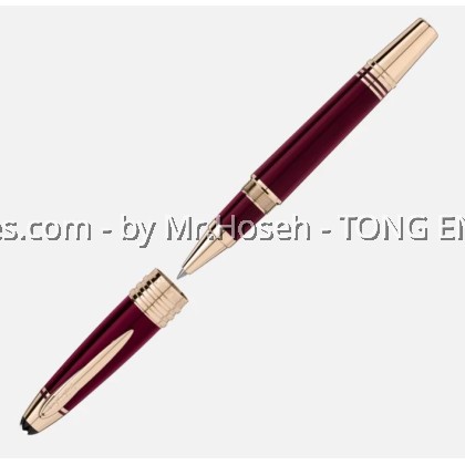 MONTBLANC GREAT CHARACTER SPECIAL EDITION JOHN F. KENNEDY BURGUNDY ROLLERBALL PEN 118082