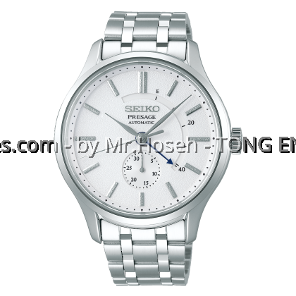 SEIKO PRESAGE ZEN GARDEN POWER RESERVE INDICATOR SAPPHIRE AUTOMATIC WHITE SSA395J1 SEIKO PRESAGE ZEN GARDEN POWER RESERVE INDICATOR SAPPHIRE AUTOMATIC WHITE SSA395J1