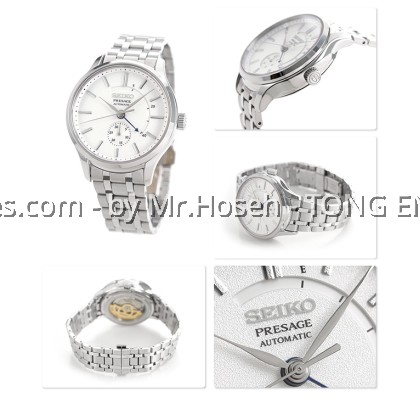 SEIKO PRESAGE ZEN GARDEN POWER RESERVE INDICATOR SAPPHIRE AUTOMATIC WHITE SSA395J1 SEIKO PRESAGE ZEN GARDEN POWER RESERVE INDICATOR SAPPHIRE AUTOMATIC WHITE SSA395J1