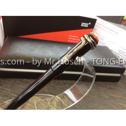Montblanc Heritage Collection Rouge Et Noir Ballpoint Pen 114724 Montblanc Heritage Collection Rouge Et Noir Ballpoint Pen 114724