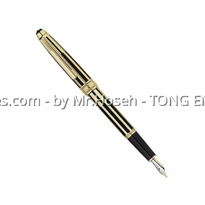 Montblanc Meisterstuck Solitaire Gold & Black Fountain Pen 35979 Montblanc Meisterstuck Solitaire Gold & Black Fountain Pen 35979