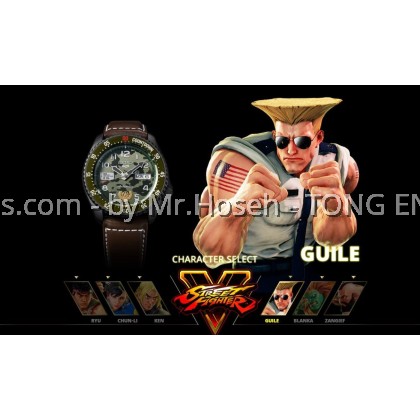 Seiko 5 Sport Superman Street Fighter Indestructible Fortress Guile SRPF21K1 Limited Edition
