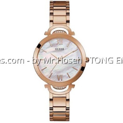 GUESS MOTHER OF PEARL DIAL ROSE GOLD LADIES W1090L2