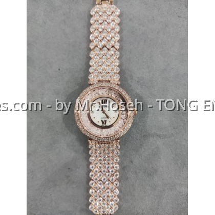Royal Crown Crystal Bracelet Watch 2606B-RG-1M