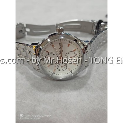 Balmer Multi-Hand Sweeping Second 35mm Bracelet Watch 9190L SS-1