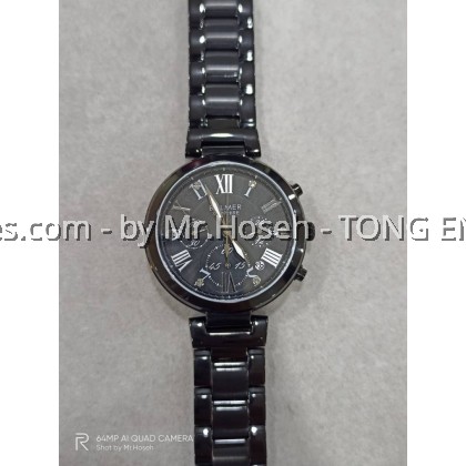 Balmer Multi-Hand Crystals Ladies 35mm Bracelet Watch 7985M BK-4 Balmer Multi-Hand Crystals Ladies 35mm Bracelet Watch 7985M BK-4