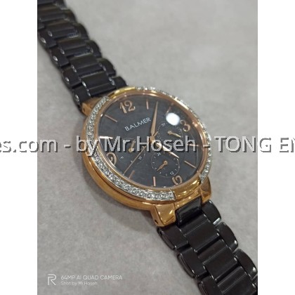 Balmer Multi-Hand Crystals Ladies 35mm Bracelet Watch 7943M BRG-4