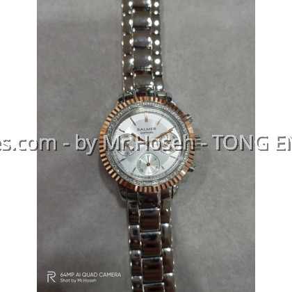 Balmer Multi-Hand Crystals Fluted Bezel 38mm Watch 9131M RTG-18 Balmer Multi-Hand Crystals Fluted Bezel 38mm Watch 9131M RTG-18