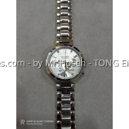 Balmer Multi-Hand Crystals 35mm Ladies Watch 7958M SS-1