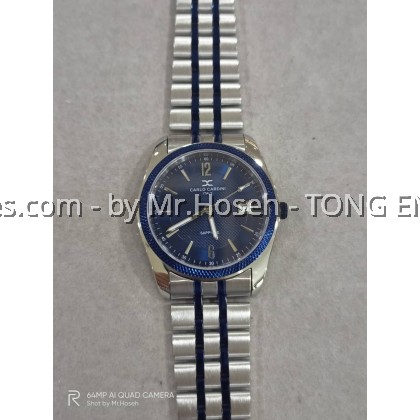Carlo Cardini Ocean Blu Swiss Quartz 35mm Medium Watch 308M-SS-BLU-5 Carlo Cardini Ocean Blu Swiss Quartz 35mm Medium Watch 308M-SS-BLU-5
