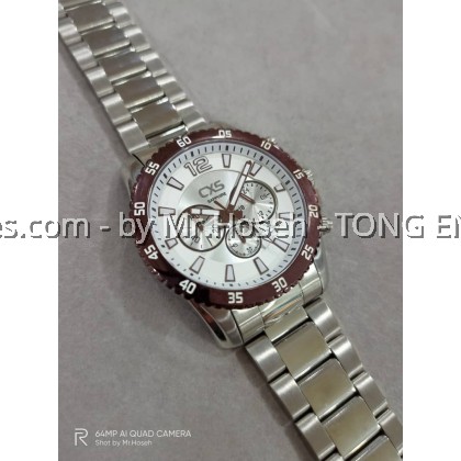 Carlo Cardini Swiss Chronograph Quartz 47mm Men Watch 050G-SS-1