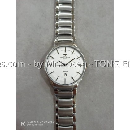 Carlo Cardini Swiss Quartz 40mm Men Watch 4014G-SS-1