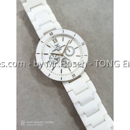 Carlo Cardini Multi-Hand Swiss Quartz 40mm Ladies Watch 4027LC-WHT-1