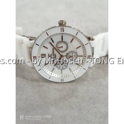 Carlo Cardini Multi-Hand Swiss Quartz 40mm Ladies Watch 4027LC-WHT-1