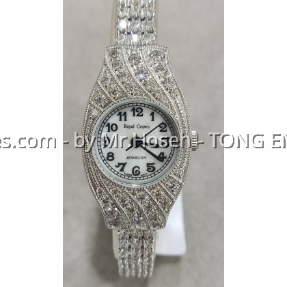 Royal Crown Crystal Bracelet Watch 2502B-SS-1M Royal Crown Crystal Bracelet Watch 2502B-SS-1M