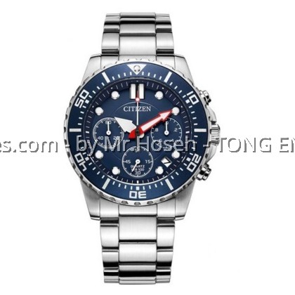 Citizen Quartz Chronograph Blue 43mm Men Watch AI5001-81L
