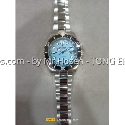 Balmer Tiffany Blue Submariner 40mm Automatic Sports Watch 8136G BU