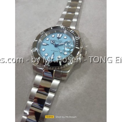 Balmer Tiffany Blue Submariner 40mm Automatic Sports Watch 8136G BU