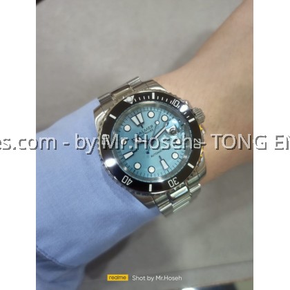 Balmer Tiffany Blue Submariner 40mm Automatic Sports Watch 8136G BU