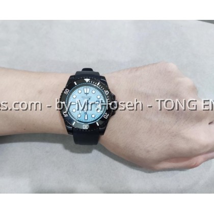 Balmer Tiffany Blue Submariner Black PVD 40mm Automatic Sports Watch 8135G BU-5 Balmer Tiffany Blue Submariner Black PVD 40mm Automatic Sports Watch 8135G BU-5