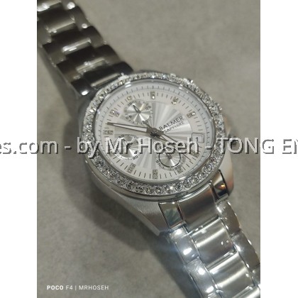 Balmer Crystals 36mm Ladies Chronograph Watch 8149M SS-1