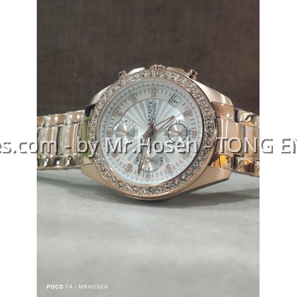 Balmer Crystals 36mm Ladies Chronograph Watch 8149M RG-1 Balmer Crystals 36mm Ladies Chronograph Watch 8149M RG-1