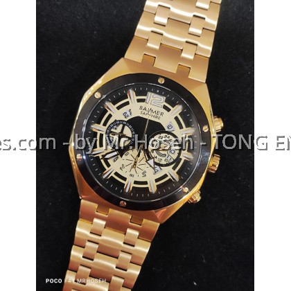 Balmer 45mm Octagon Shaped Men Chronograph Watch 8163G GP-2