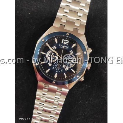 Balmer 45mm Octagon Shaped Men Chronograph Watch 8163G SS-5