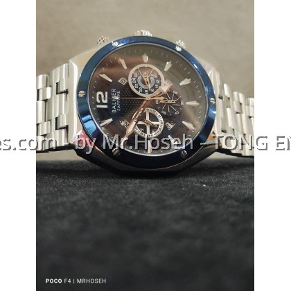 Balmer 45mm Octagon Shaped Men Chronograph Watch 8163G SS-5