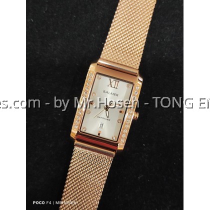 Balmer 21mm Crystal Rectangle Ladies Watch 8169L RG-1