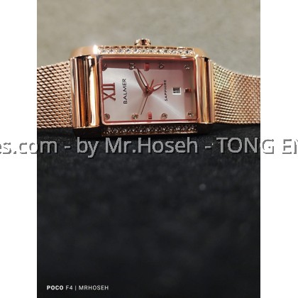 Balmer 21mm Crystal Rectangle Ladies Watch 8169L RG-1