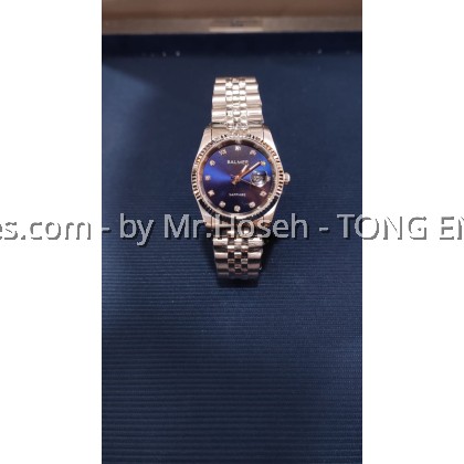 Balmer 30mm Datejust Ladies Quartz Watch 8172L SS-5S