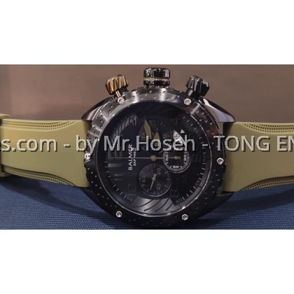 Balmer 45mm XXL Big Crown Chronograph Men Watch 8810G BK-46