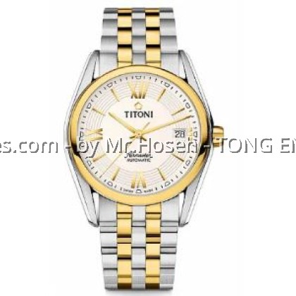 Titoni Airmaster Two-Tone 38.5mm Day-Date T-93909 SY-342