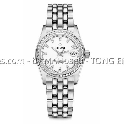 Titoni Cosmo Queen 27 mm Diamond MOP Dial T-729 S-538
