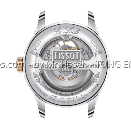 TISSOT LE LOCLE POWERMATIC 80 OPEN HEART T006.407.22.033.02 T0064072203302
