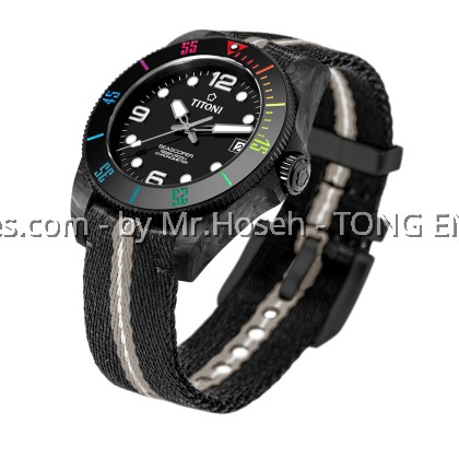 Titoni COSC-certified Seascoper 600 CarbonTech 83600 C-RA-256 Titoni COSC-certified Seascoper 600 CarbonTech 83600 C-RA-256