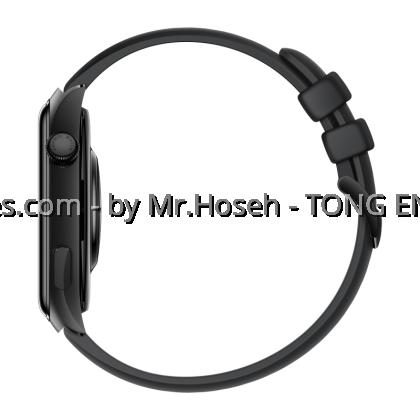 HUAWEI WATCH 4 LTE Black Stainless Steel Case Fluoroelastomer Strap 