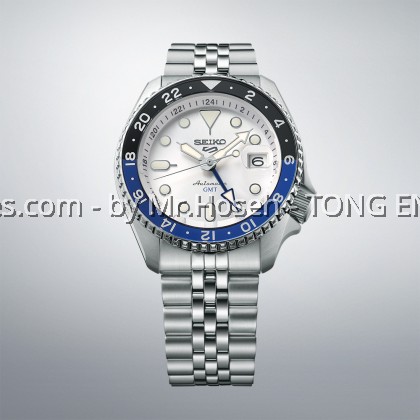 Seiko 5 Sports SKX GMT Sky Blue Silver Cloud Automatic SSK033K1