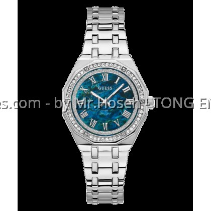 GUESS Ladies Silver Tone Analog Watch 36mm GUESS Ladies Silver Tone Analog Watch 36mm