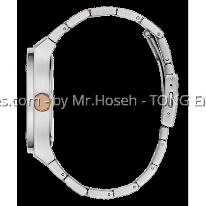 GUESS Mens 2-Tone Silver Tone Multi-function Watch 45mm GW0795G2