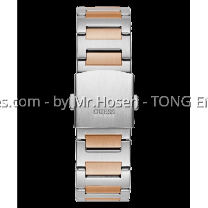 GUESS Mens 2-Tone Silver Tone Multi-function Watch 45mm GW0795G2