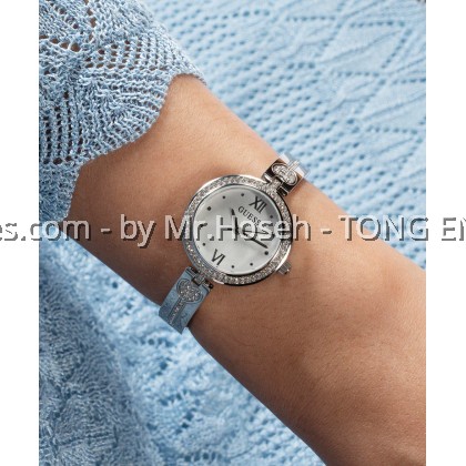 GUESS Ladies Silver Tone Analog Watch 27mm GW0655L1 GUESS Ladies Silver Tone Analog Watch 27mm GW0655L1