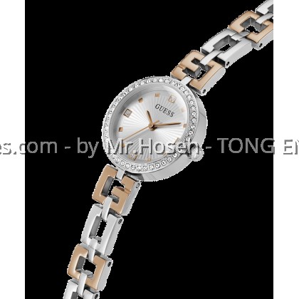 GUESS Ladies 2-Tone Silver Tone Analog Watch 26mm GW0656L2 GUESS Ladies 2-Tone Silver Tone Analog Watch 26mm GW0656L2
