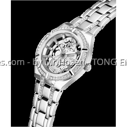GUESS Ladies Silver Tone Multi-function Watch 36mm GW0604L1 GUESS Ladies Silver Tone Multi-function Watch 36mm GW0604L1