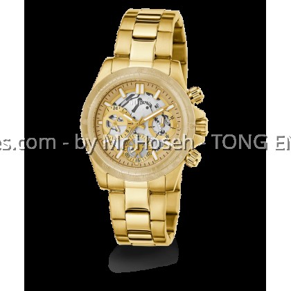 GUESS Ladies Gold Tone 2-Tone Analog Watch 39mm GW0557L1