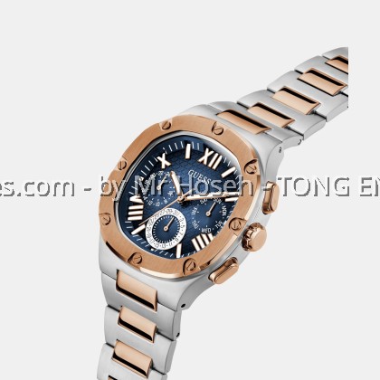 GUESS Mens 2-Tone Multi-function Watch 42mm GW0572G4