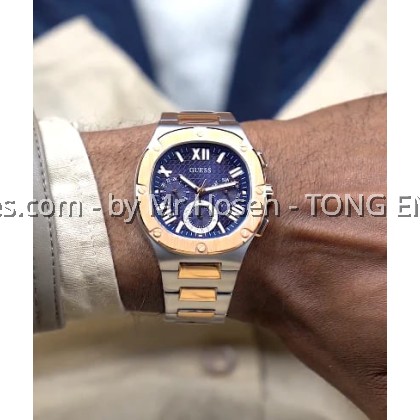GUESS Mens 2-Tone Multi-function Watch 42mm GW0572G4